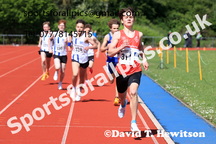 800 metres, 2026 North Eastern Track and Field Champs, Shildon, County Durham. Photo: David T. Hewitson/Sports for All Pics